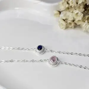 Pulseira de Prata 925 com Zircônia Oval – Delicadeza e Brilho Refinado